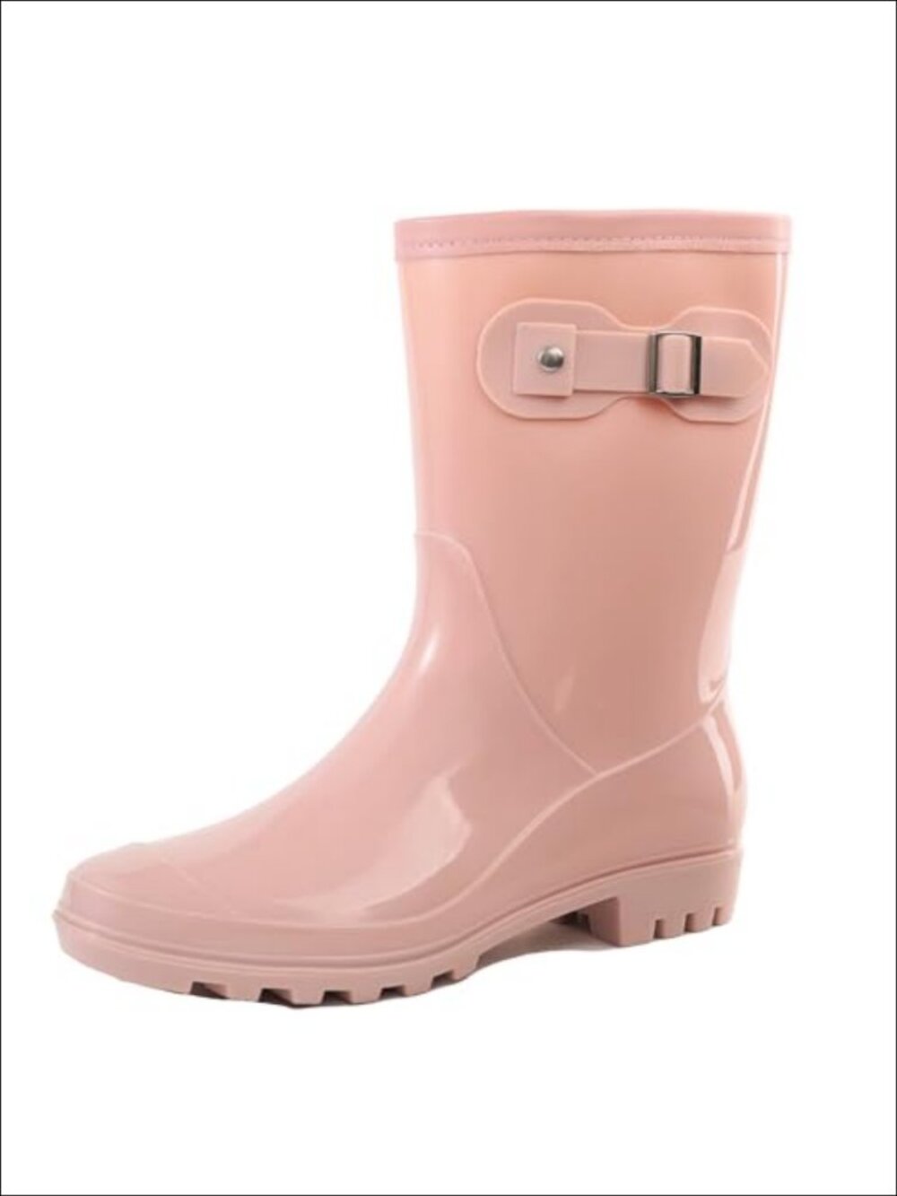 Women's Mid Calf Rain Boots Waterproof PVC Anti-Slip Garden Casual Boots